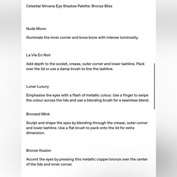 ✨ Pat McGrath Celestial Nirvana Eye Shadow Palette - Bronze Bliss - Picture 8 of 8